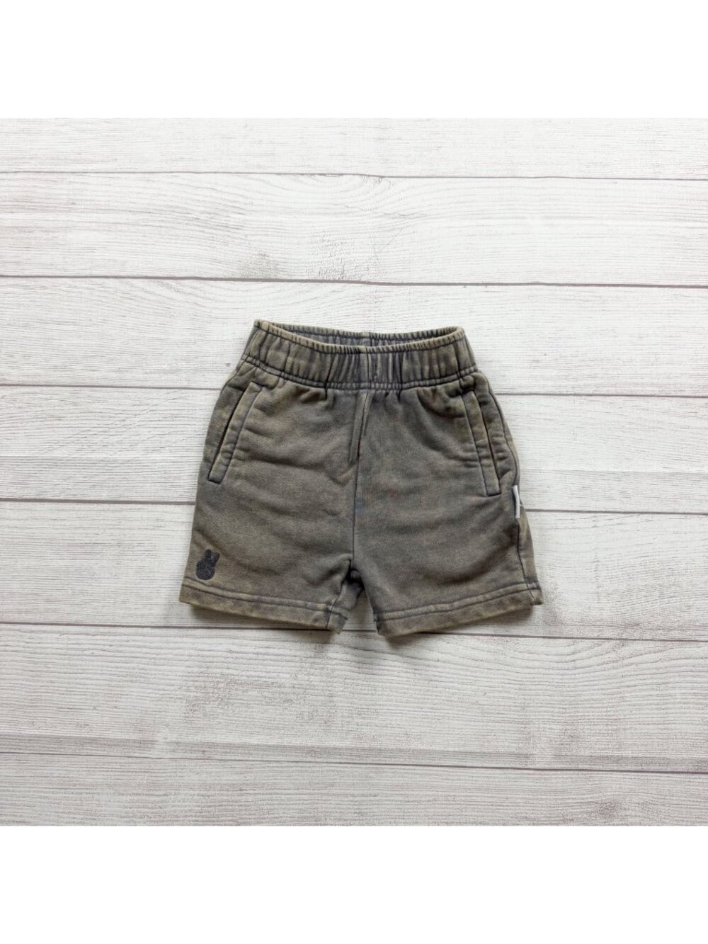 Little Wedgies Acid Wash Solid Sweatshorts Shorts Pockets 4